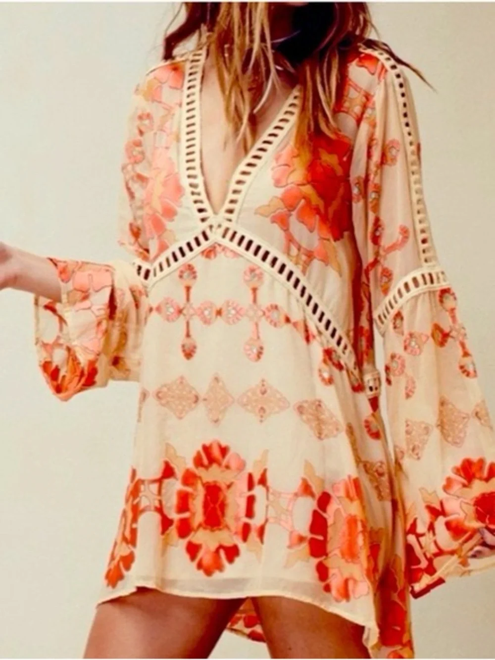 For Love And Lemons NWT Barcelona Dress Large - Picture 2 of 14